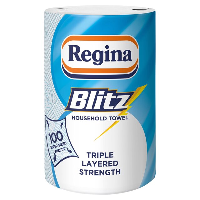 Regina Blitz Kitchen Roll 100 Supersized Sheets 1 Roll