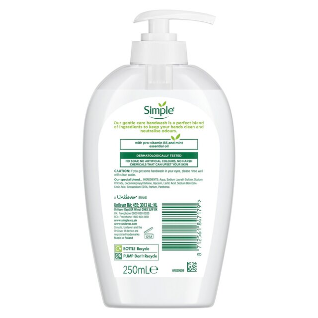 Simple Gentle Care Hand Wash thumbnail 2