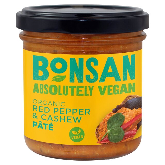 Bonsan Organic Vegan Cashew Bell Pepper Pate thumbnail 2