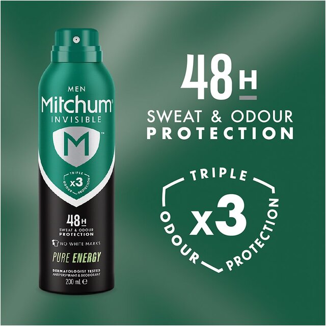 Mitchum Men Invisible Pure Energy Aerosol thumbnail 2