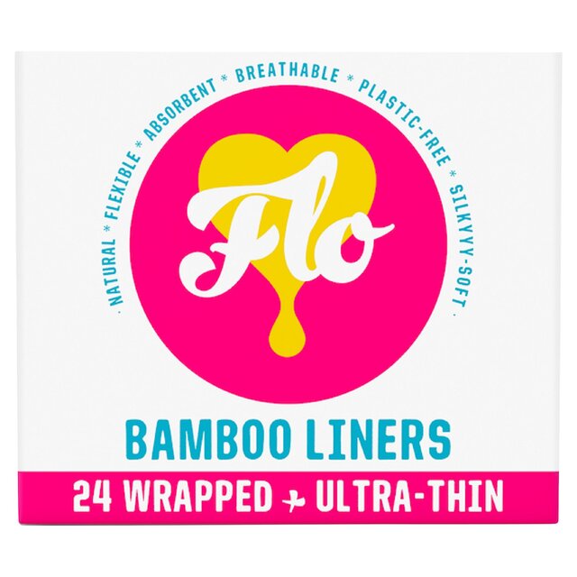 FLO Bamboo Daily Liners, Wrapped & Ultra Thin