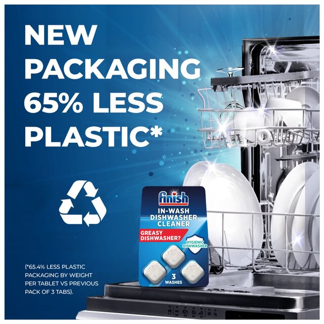 Finish In-Wash Dishwasher Machine Cleaner Tablets thumbnail 7