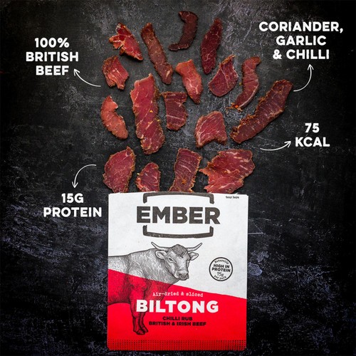 Ember Snacks Chilli Flavour Beef Biltong thumbnail 4