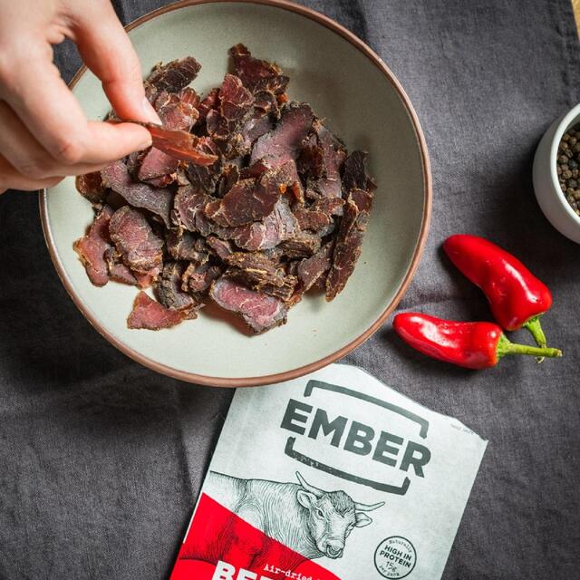 Ember Snacks Chilli Flavour Beef Biltong thumbnail 2