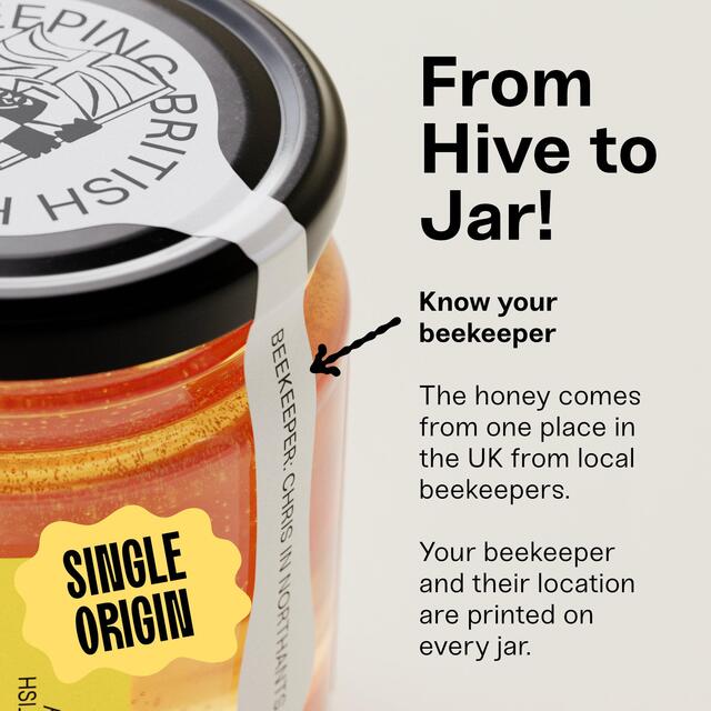 Black Bee Honey British Summer Runny Wildflower Honey thumbnail 3