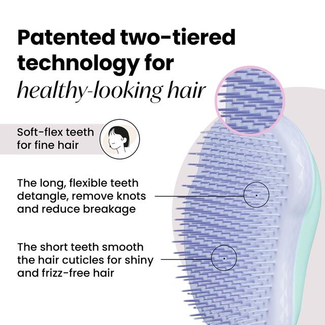 Tangle Teezer Fine and Fragile Detangling Hairbrush, Mint Violet thumbnail 4