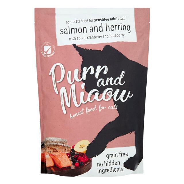 Purr & Miaow Natural, Grain Free Salmon and Herring Adult Cat Food thumbnail 2