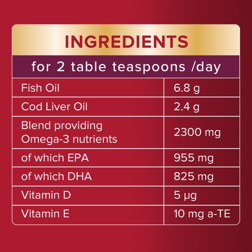 Seven Seas Cod Liver Oil Plus Omega-3 Maximum Strength Liquid thumbnail 6