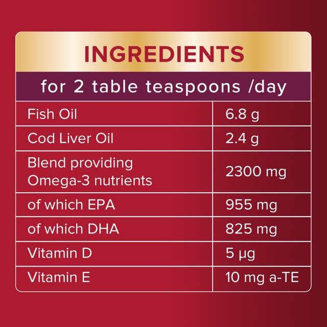 Seven Seas Cod Liver Oil Plus Omega-3 Maximum Strength Liquid thumbnail 6