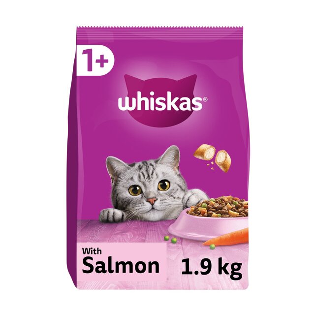 WHISKAS 1+ Cat Complete Dry with Salmon