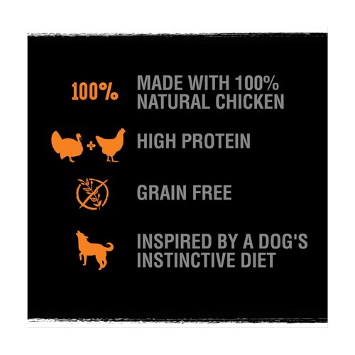 Crave Natural Grain Free Adult Complete Dry Dog Food Turkey & Chicken  thumbnail 2