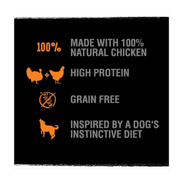 Crave Natural Grain Free Adult Complete Dry Dog Food Turkey & Chicken thumbnail 2