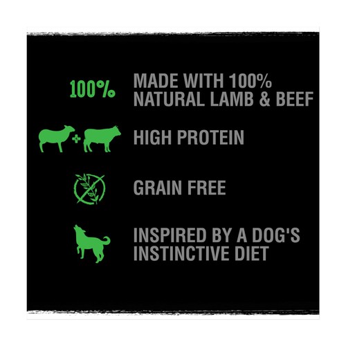 Crave Natural Grain Free Adult Complete Dry Dog Food Lamb & Beef  thumbnail 2