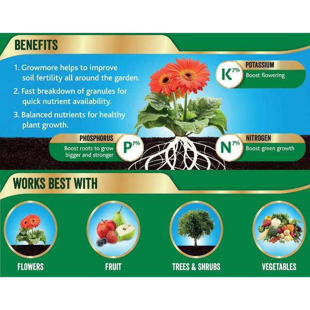 Westland Growmore Garden Fertiliser, 1.5 kg thumbnail 2