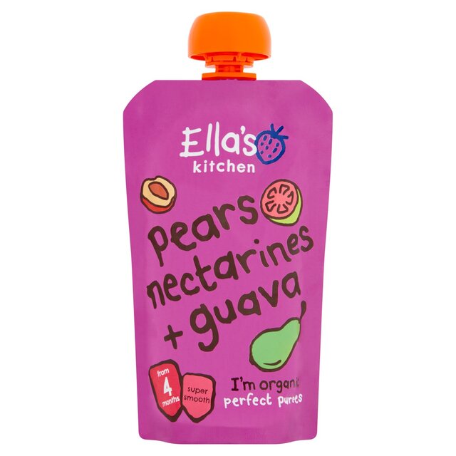 Ella's Kitchen Pears, Nectarines and Guava Baby Food Pouch 4+ Months thumbnail 2