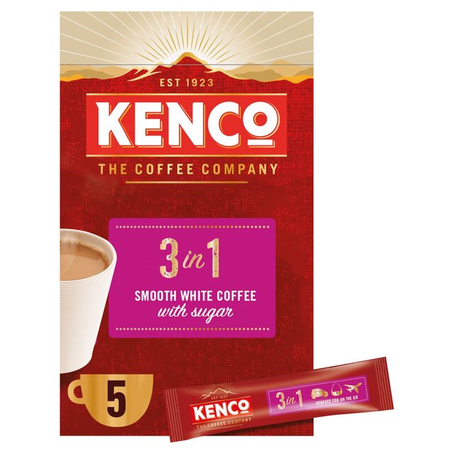 Kenco 3 in 1 Smooth White Instant Coffee with Sugar Sachets thumbnail 2