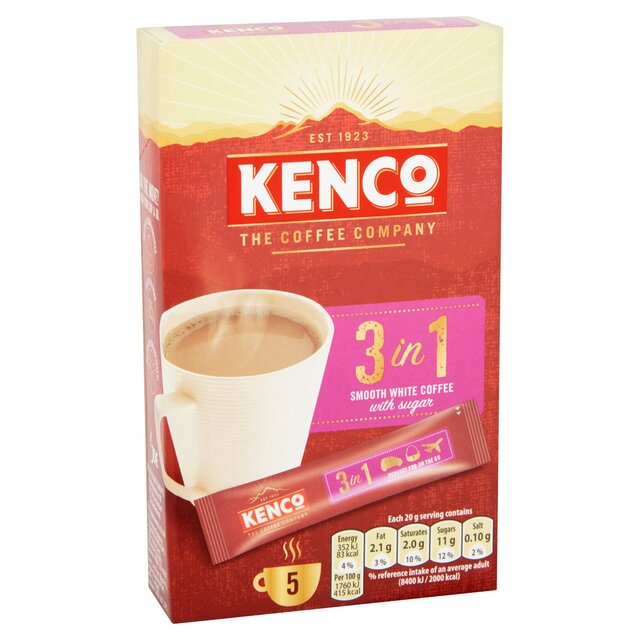 Kenco 3 in 1 Smooth White Instant Coffee with Sugar Sachets thumbnail 6