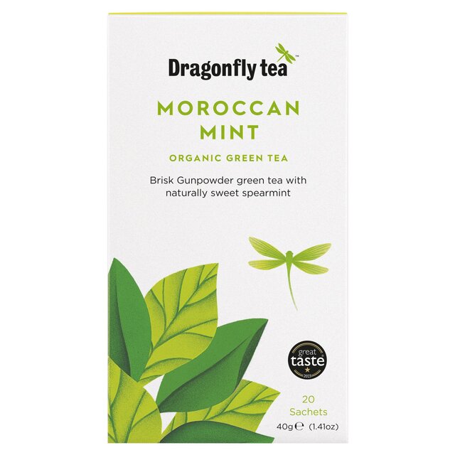 Dragonfly Organic Moroccan Mint Green Tea Bags
