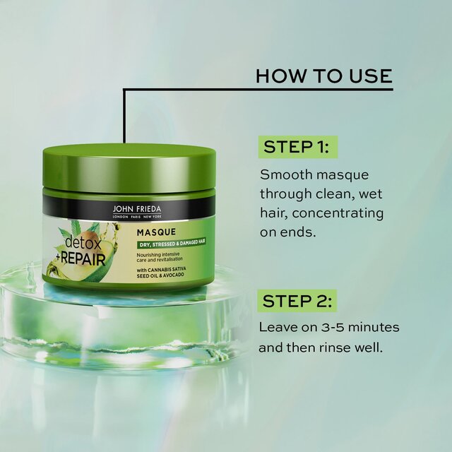 John Frieda Detox & Repair Hair Masque for Dry, Stressed & Damaged Hair thumbnail 4