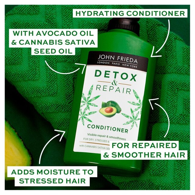 John Frieda Detox & Repair Conditioner for Dry, Stressed & Damaged Hair thumbnail 2