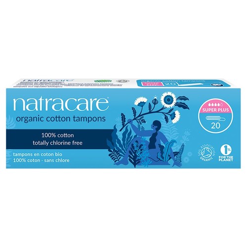 Natracare Organic Non-Applicator Super Plus Tampons
