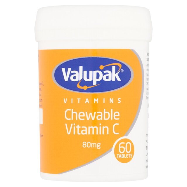 Valupak Vitamins Chewable Vitamin C Tablets 80mg