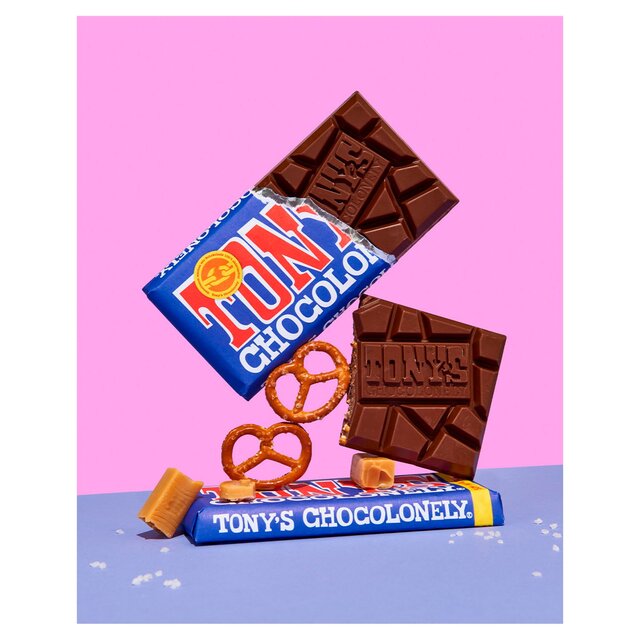 Tony's Chocolonely Dark Milk Chocolate Pretzel Toffee 42% thumbnail 4