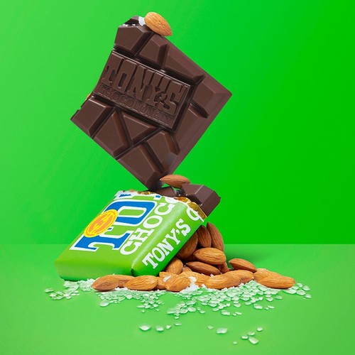 Tony's Chocolonely Dark Chocolate 51% Almond Sea Salt thumbnail 4