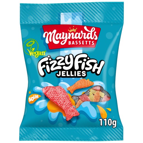 Maynards Bassetts Fizzy Fish Sweets Bag