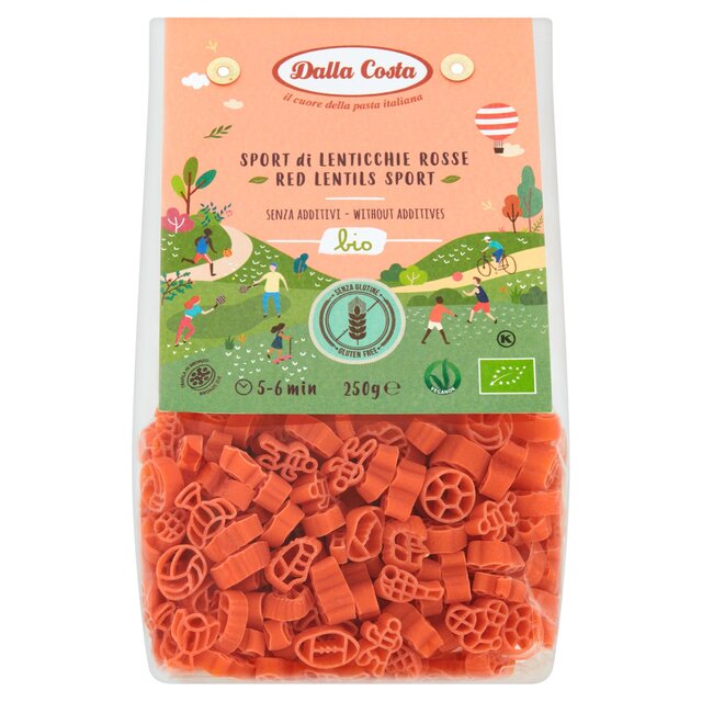 Dalla Costa Gluten Free Organic Red Lentils Sport Pasta