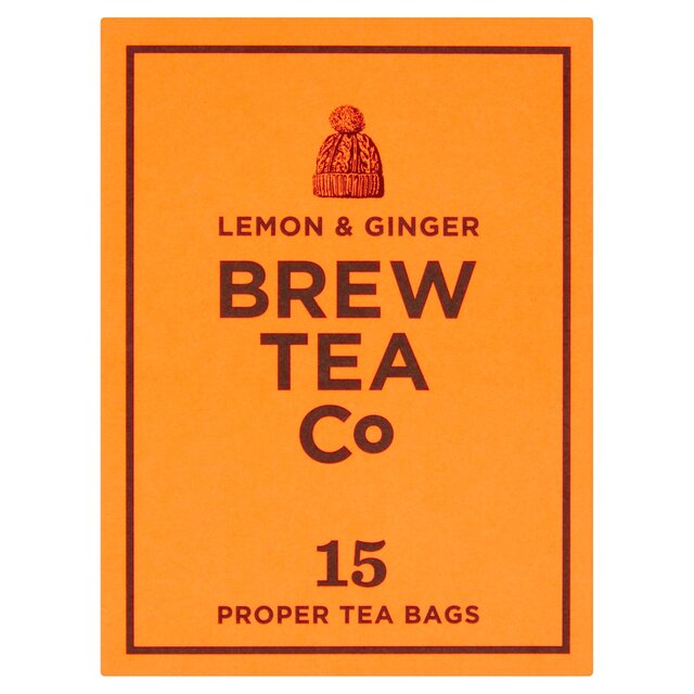 Brew Tea Co Lemon & Ginger Tea Bags thumbnail 2