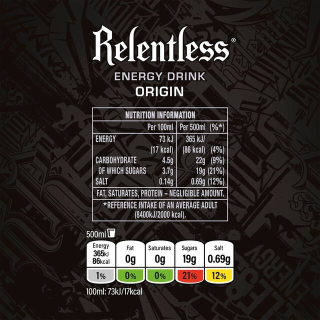 Relentless Origin Energy Drink thumbnail 3