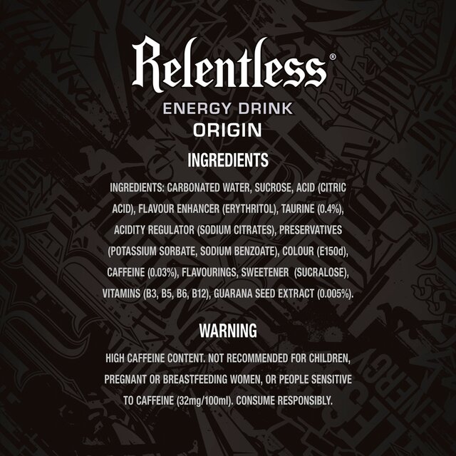 Relentless Origin Energy Drink thumbnail 4
