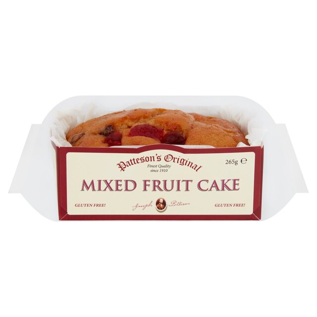 Patteson's Gluten Free Mixed Fruit Loaf Cake
