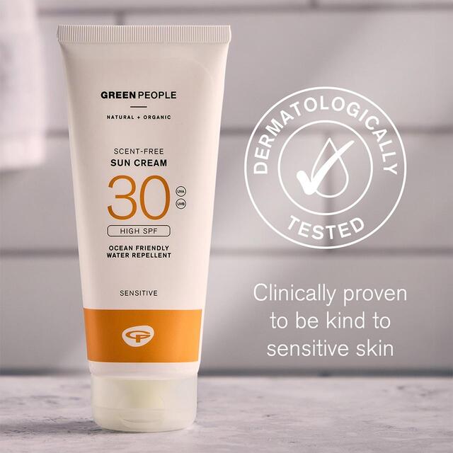 Green People SPF 30 Sun Cream Scent Free Travel Size thumbnail 3