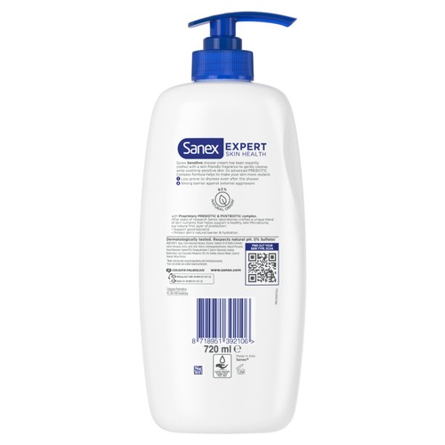 Sanex Expert Skin Health Sensitive Body Wash Shower Gel Pump thumbnail 2