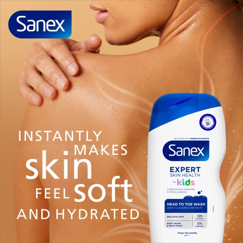 Sanex Expert Skin Health Kids Bubble Bath Body Wash Shower Gel Pump thumbnail 5