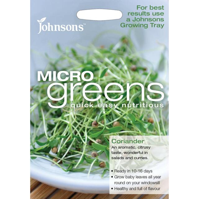 Johnsons Seeds - Microgreens Coriander