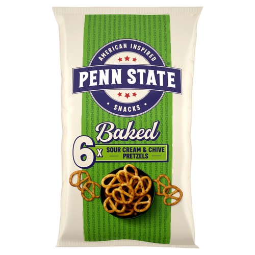 Penn State Sour Cream & Chive Multipack Pretzels 6 Pack