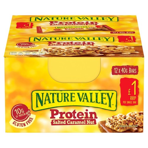 Nature Valley Protein Salted Caramel Nut Cereal Bars thumbnail 3