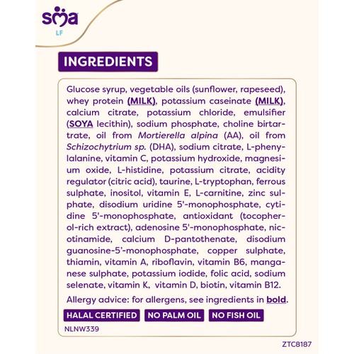 SMA LF Lactose Free Infant Milk Powder Formula, From Birth 400g thumbnail 5