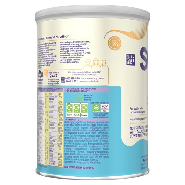 SMA Lactose Free Formula Powder, From Birth thumbnail 3