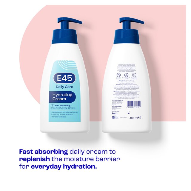 E45 Daily Moisturiser Cream for Dry & Sensitive Skin thumbnail 2