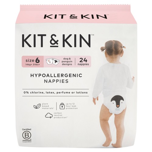 Kit & Kin Hypoallergenic Nappies Size 6 (14+kg) thumbnail 2