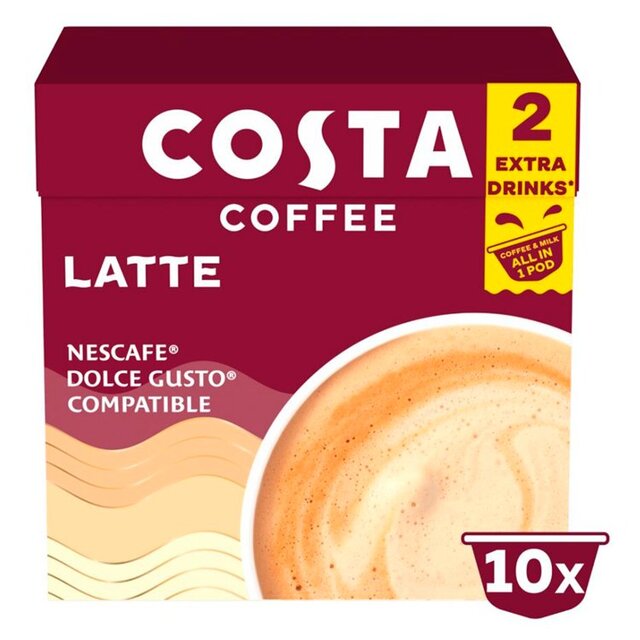 Costa Coffee NESCAFE Dolce Gusto Compatible Signature Blend Latte Pods