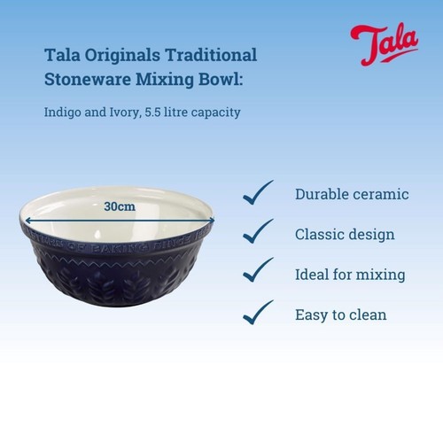 Tala 30cm Mixing Bowl , 5.5L, Stoneware  thumbnail 4