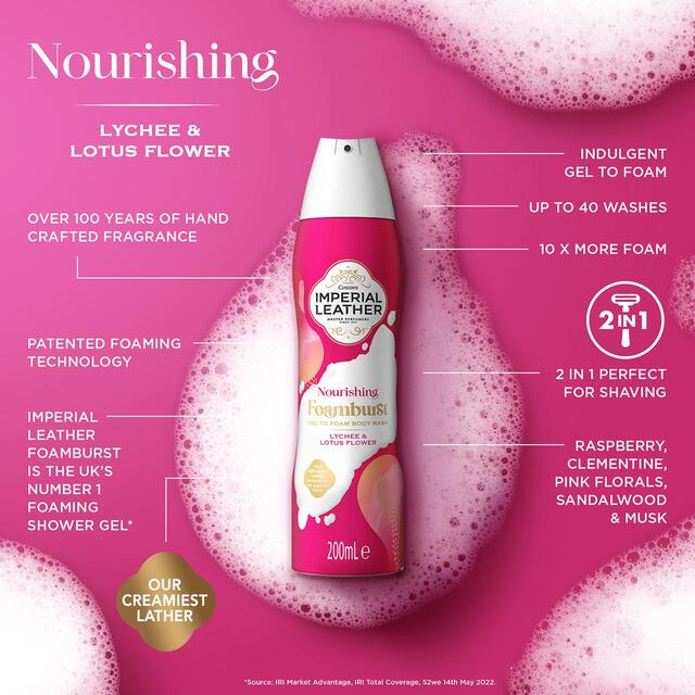 Imperial Leather Nourishing Foamburst Lychee and Lotus Flower thumbnail 4