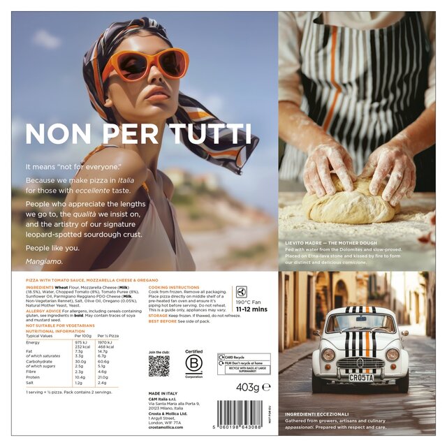 Crosta Mollica Margherita Sourdough Pizza thumbnail 4