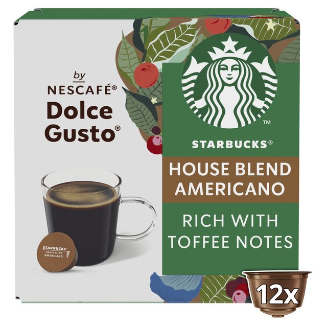Starbucks Medium House Blend Coffee Pods Dolce Gusto