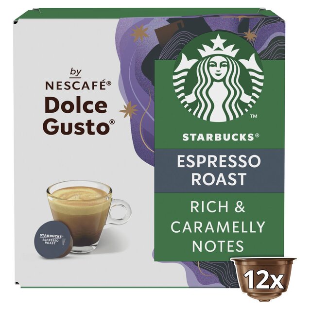 STARBUCKS Dark Espresso Roast Coffee Pods by NESCAFE Dolce Gusto